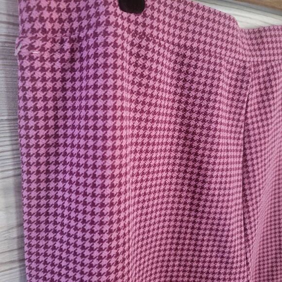 Gingham Flare Pants Pink Womens SZ 3XL Curve Shein Barbie - Picture 2 of 5